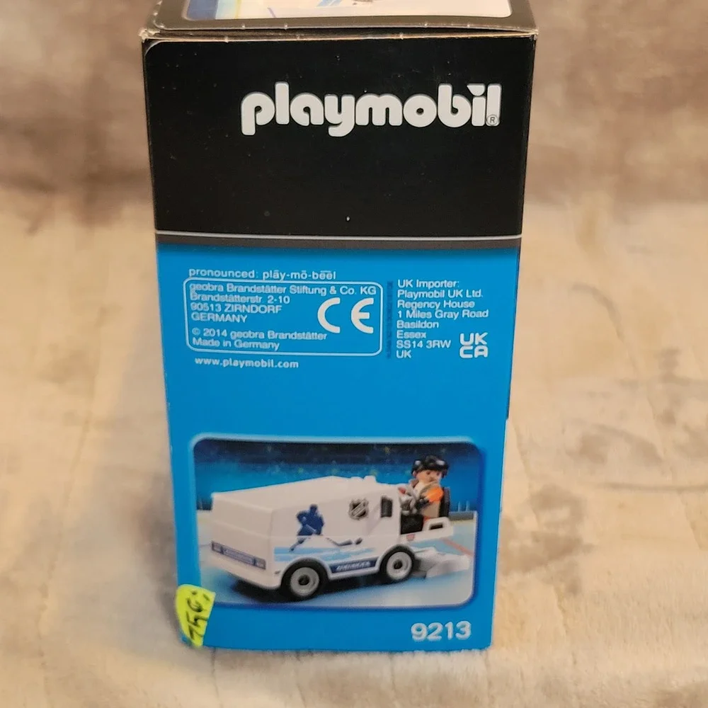 Playmobil Zamboni White NHL Ice Resurfacing Vehicle Set 9213‎ NEW